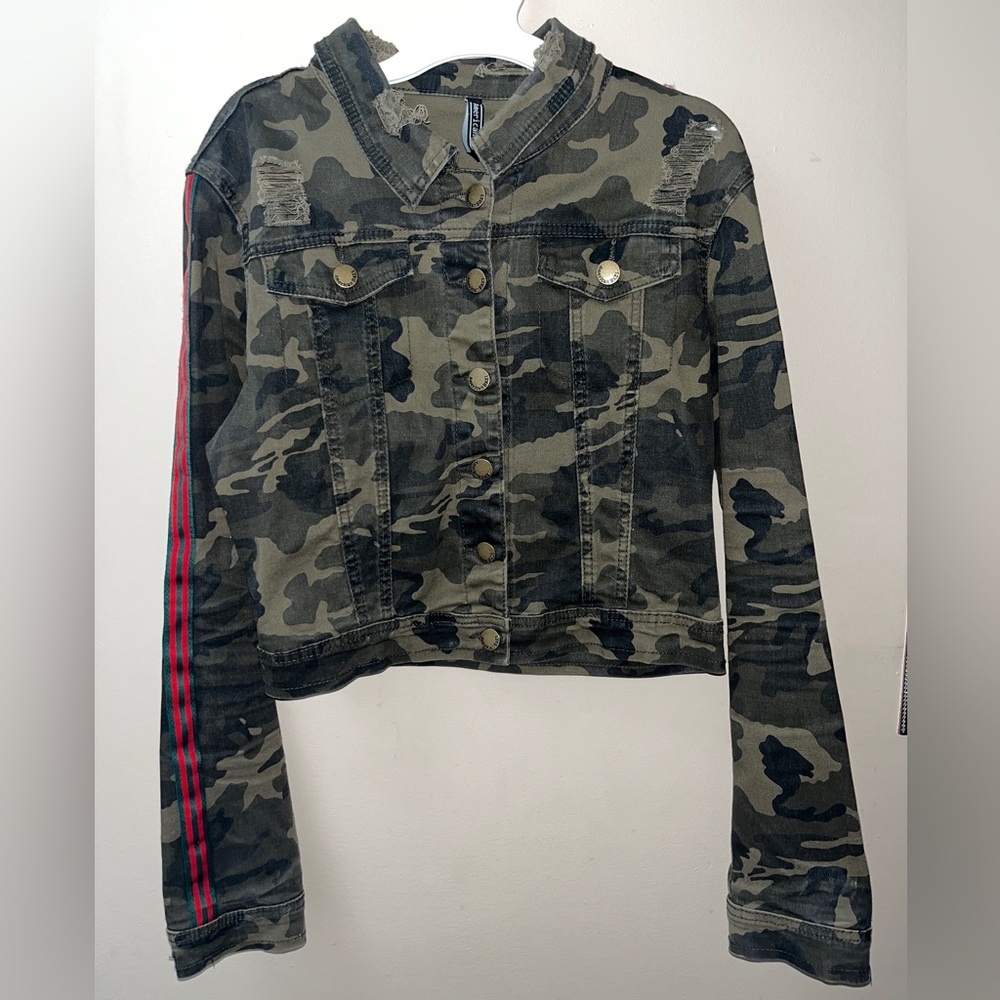 Camouflage Jean Jacket